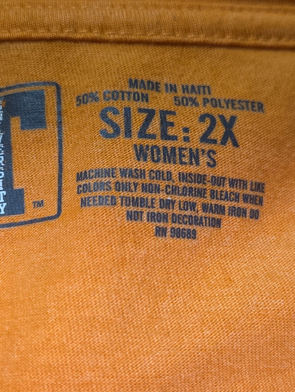 University of Tennessee Women’s Long Sleeve Orange Vols Shirt 2XL - Picture 5 of 7
